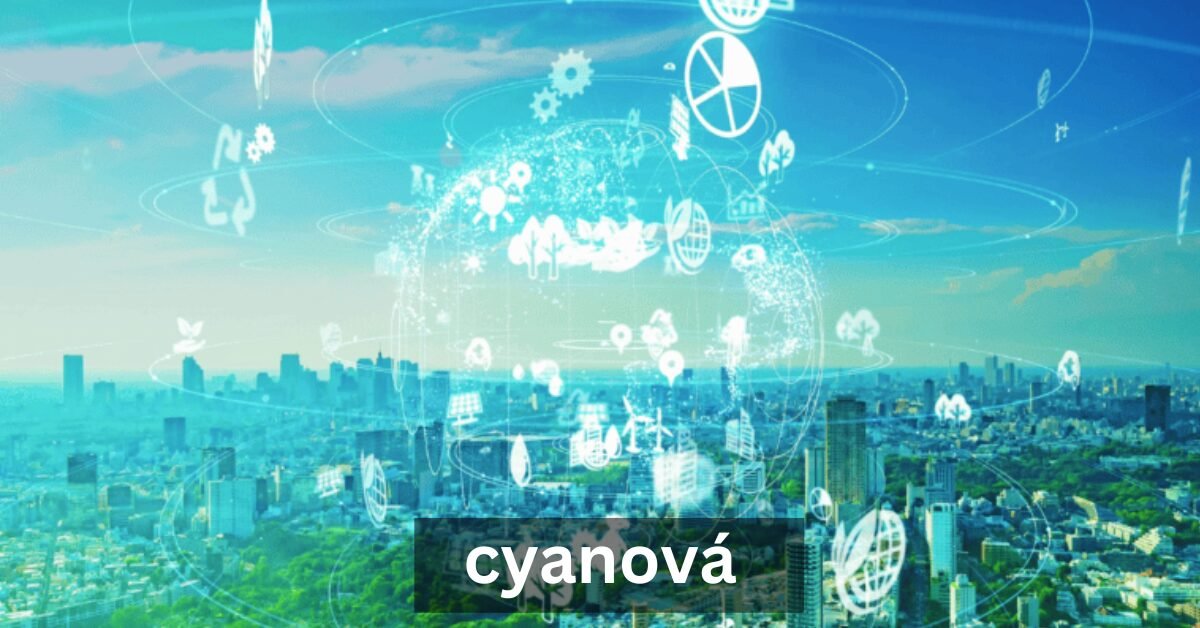 cyanová